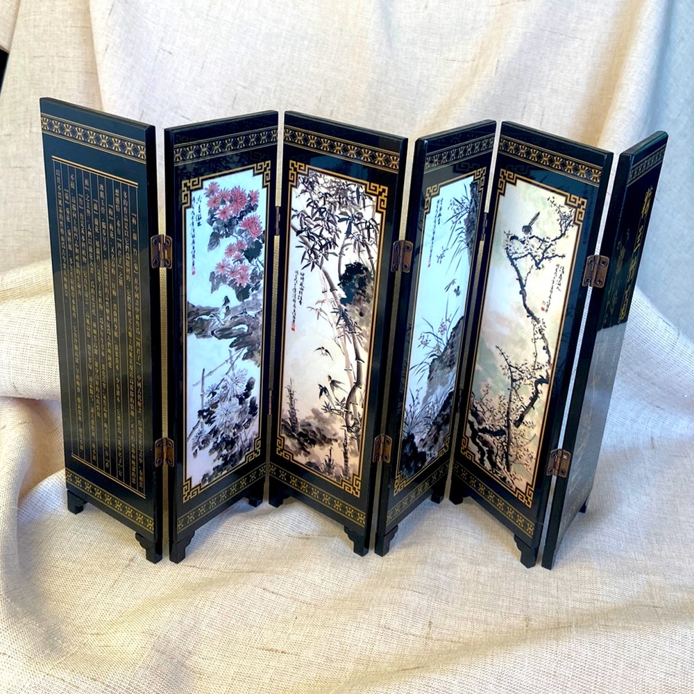 Chinese Panel Decoration depicting the Four Seasons from Fujian Province